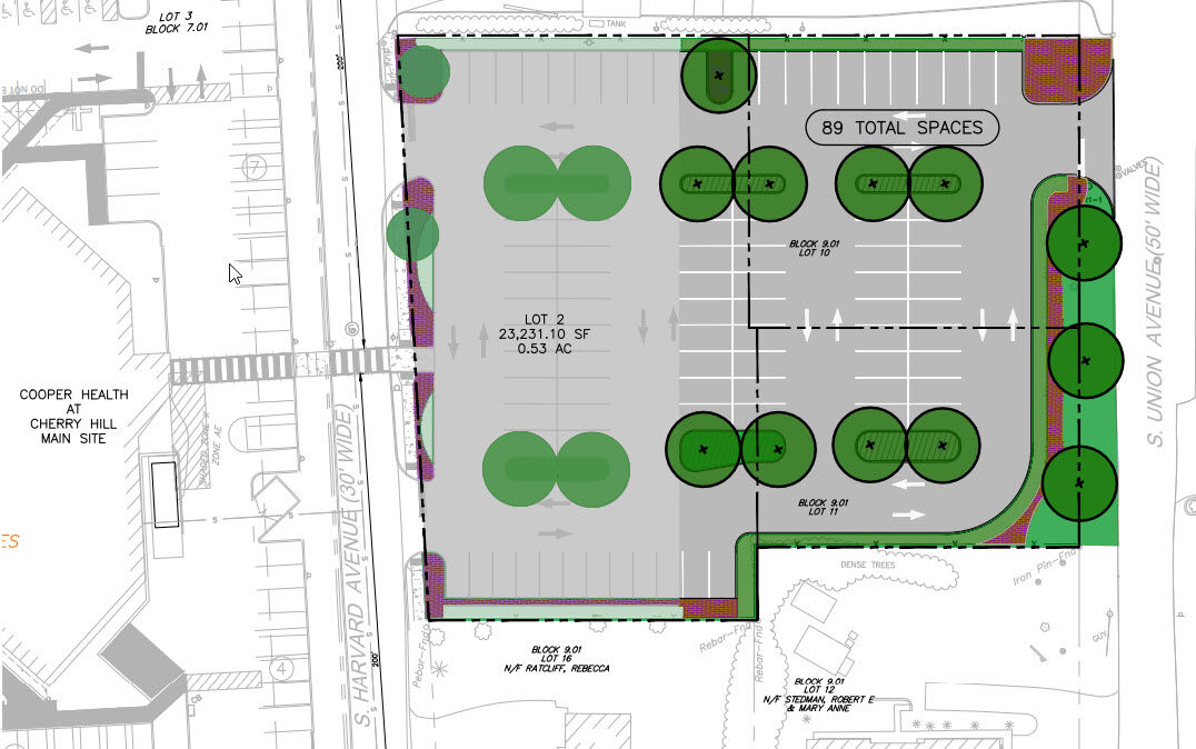 Parking lot site plan